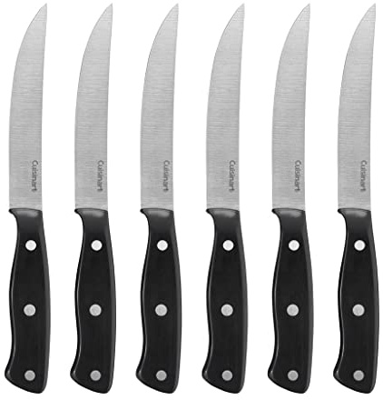Cuisinart C77TR-S6SK Triple Rivet Collection 6-Piece Steak Knife Set,Black