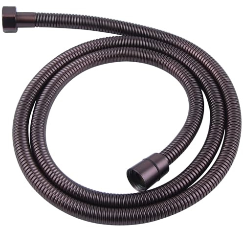 Angle Simple Shower Head Hose Lighter Oil Rubbed Bronze, Stainless Steel Flexible Shower Sprayer Hose Replacement, 59 Inches