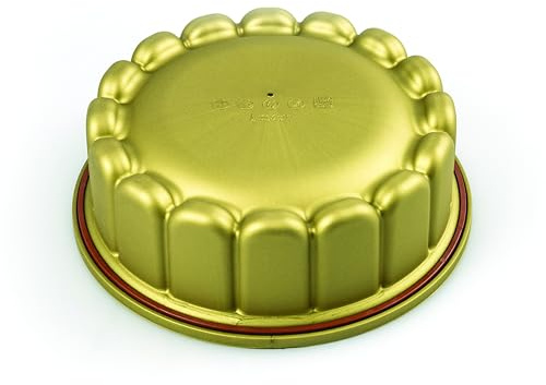 silikomart | SFT180 Moule à gâteau en Silicone MOULE ROULANT, antiadhésif, paquet de 1 Moule à gâteau avec anneau de sécurité, Ø 180 h 65 mm, Made in Italy, Marron