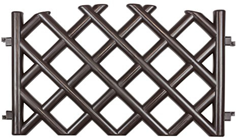 3,5 m Valla Jardín Cazadores Valla marrón H de 45 cm Valla Campos Valla