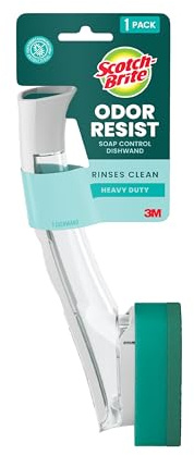 Scotch-Brite Dishwands: soap control scrub dots heavy duty dishwand (Green)