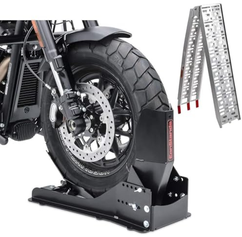 Set Motorradwippe Constands Easy Vario Fix + Auffahrrampe Alu-I SW10