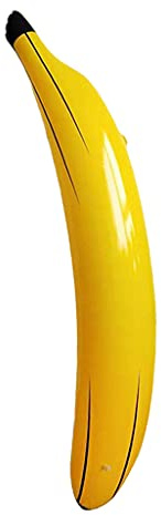 Colcolo Banana Aufblasbare Bananen für Party Dekoration Prop oder Pool Zubehör, 180cm