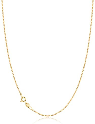 Jewlpire 18K Gold Plated Chain Necklace for Women, 1mm Cable Chain 18K Gold Plated Chain for Women Sturdy & Shiny Women's Chains Necklaces, Necklace Chains 18 Inch