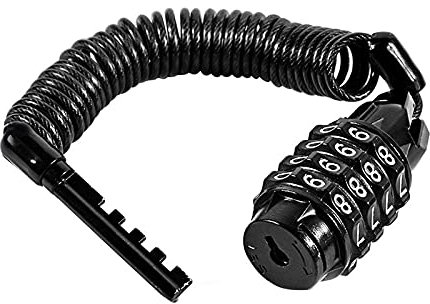 Kryptonite 4-Digits Combination Chain Lock Cable With Resettable Code for E-Bike, Mountain Bike, Motorcycle - 1.6m Stretched Length