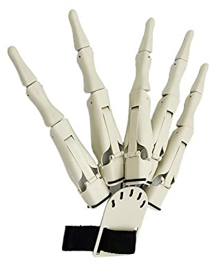Jauhmui Halloween Gelenk Finger,Wearable Halloween Skeleton Hände,3D-gedruckte Fingerverlängerung,Skelett-Fingerhandschuhe,passend für alle Fingergrößen,Cosplay-Requisiten für Maskerade-Party