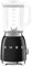Smeg, Frullatore da Tavolo BLF03BLEU 1,5 L, 4 Velocità, 4 Funzioni Smoothie, Pulse, Tritaghiaccio e Autopulizia, Blocco Motore e Tappo Dosatore, Base Antiscivolo, Avvolgicavo Integrato, 800W, Nero