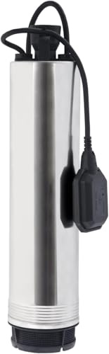 ESPA LEADER Bomba Sumergible BORA 33 6M para Aguas Limpias, 600W, Caudal Máx 3.000 l/h, Altura Bombeo 43,5m, para Suministro Doméstico, Riego y Goteo, con Interruptor de Nivel, Acero Inoxidable