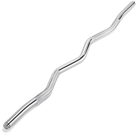 Northdeer SZ Curlstange 95cm (4,6kg) aus massivem Stahl, Ø 28mm, Stange verchromt & gerändelt, Hantel Curl Stange Hantelstange Langhantel