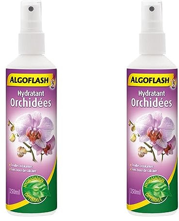ALGOFLASH Hydratant Orchidées, Vaporisation 1 xfois par jour, 250 ml, AORCHYDRA250N (Lot de 2)
