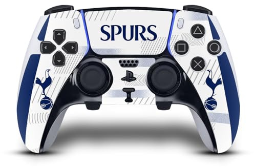 Head Case Designs Officially Licensed Tottenham Hotspur F.C. White 2023/24 Badge Vinyl Sticker Gaming Skin Decal Cover Compatible With Sony PlayStation 5 PS5 DualSense Edge Controller