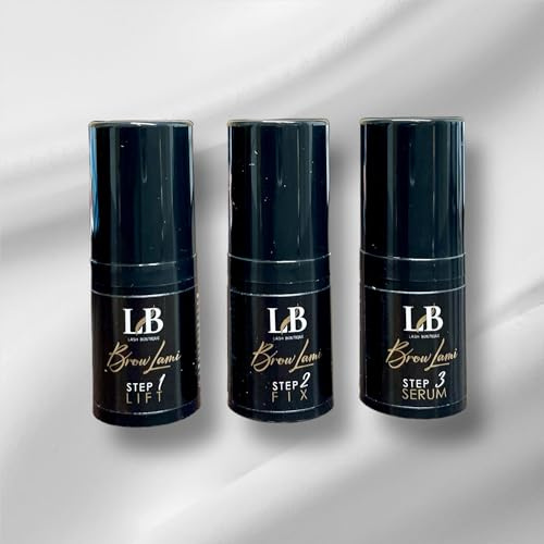 Kit de laminage des sourcils BROW LAMI de LASH BOUTIQUE, brow lift, kit de laminage, étape 1, étape 2, étape 3
