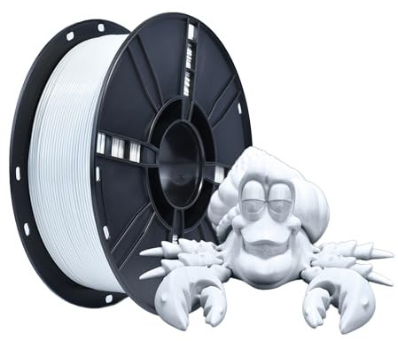 iBOSS PETG Filament 1.75mm, PETG Hochgeschwindigkeits 3D Drucker Filament, Maßgenauigkeit +/- 0.02mm, 1KG Spule (2.2 LBS) Schnelligkeit PETG für 3D High Speed Drucker, Hellgrau