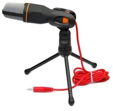 UPKOCH 666 Kondensatormikrofon Mit Halteclip Sound Podcast Mikrofon Für Laptop Und Pc Schwarz Inkl. Mikrofonhalter Plug & Play Für Skype MSN Recording