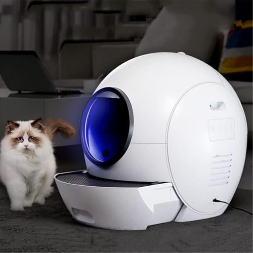 YASHISHI Lettiera for Gatti autopulente, con pulitore Elettrico Wi-Fi Sabbiera Chiusa Intelligente Lettiera for Gatti for Gatti