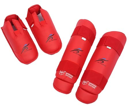 Wansiman Dicker Schienbeinschutz,Muay Thai SchienbeinschüTzer,SchienbeinschüTzer Training FüR Kampfsport,Verstellbar,Mit Ristschutz,Comfort,FüR Training,Sparring,BoxausrüStung Kampfkunst