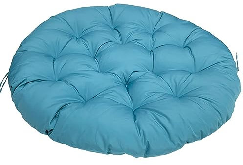 Schaukelkissen für den Außenbereich, wasserdicht, für Gartensofa, Stühle, dicke und entspannende Auflagen, Blau, 110 x 110 cm