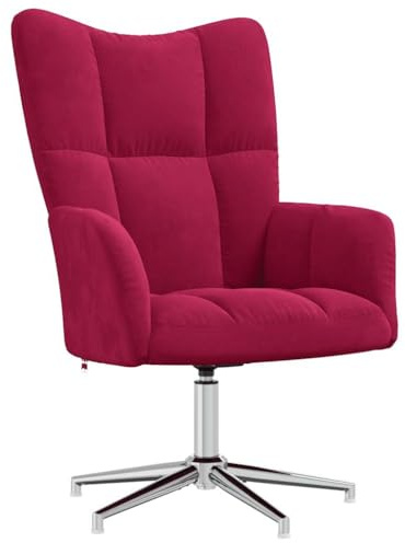 vidaXL Relaxsessel Weinrot Samt