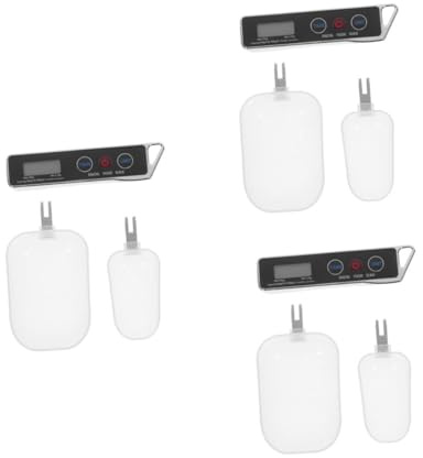 PRETYZOOM 3 Set Bilancia elettronica da cucina piccola scala grammi misurino per misurare il peso scala graduata per alimenti cucchiaio misurazione elettrica plastica