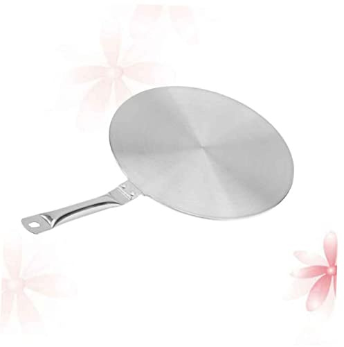 CLISPEED Stainless Steel Thermal Guide Plate Induction Cooker Heat Diffuser Disk for Gas and Electric Hobs Fast Even Heat Conduction Compatible with Iron and Ceramic Cookware