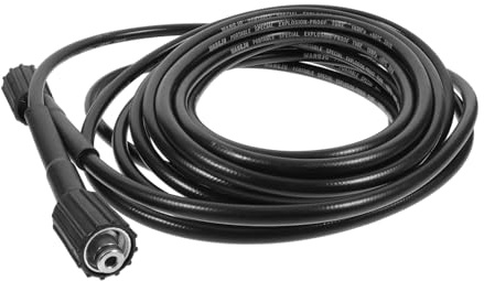 NUOBESTY Manguera de Limpieza para Jardín PVC Resistente Alta Presión con Conexión Lavadora Coche y Exteriores Resistente y Abrasión