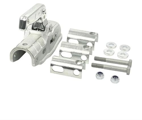The Drive | SPP BC-3000C Kugelkupplung 35-50mm Rund 3000kg für Anhänger | mit Adaptern für Ø35, Ø40, Ø45 und Ø50 Deichselrohre | Zugkugelkupplung