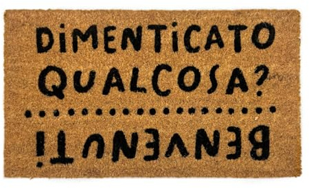 BIANCHERIAWEB Zerbino Entrata Ingresso Casa Antiscivolo Cocco Allegro Dimenticato Qualcosa