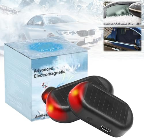 BSOON 2pcs Elektromagnetische molekulare Interferenz Frostschutzmittel Schneeräumungswerkzeug, Auto Enteiser Elektromagnetisches Antifrost, Auto Kinetische Molekularheizung Enteisung