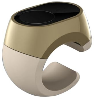 Agwuoetr Smart Fingertip Controller Mice Wireless Bluetooth Mobile Remote Control Ring for Smartphone/PC/BT Keypad/BT Mouse Golden