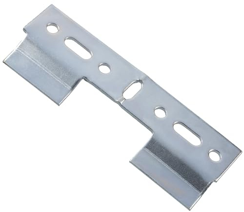 AERZETIX Kit di 8 supporti di sospensione 102x34 mm per mobili pensili/piastre di fissaggio a parete in metallo