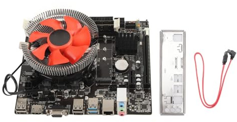 Aatraay Set Scheda Madre B75, CPU Core I5 3470 RAM DDR3 da 8 GB con Ventola di Raffreddamento per PC Desktop, Alimentazione Trifase, Supporto SSD M.2, Porte USB 3.0 2.0