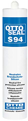 OTTOSEAL S 94 Neutrales Brandschutz-Silikon B1 310 ml Kartusche C00 transparent