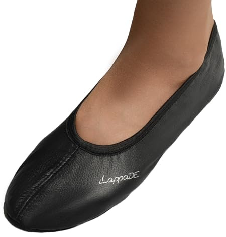 Lappade Ledersohle schwarz Gymnastikschuhe, Schläppchen, Turnschläppchen (Art. 200 Gr. 35 EU)