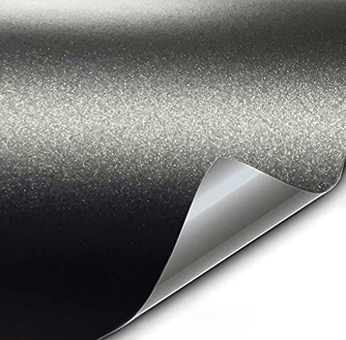VViViD+ Matte Metallic Black Premium Vinyl Wrap (50ft x 5ft)