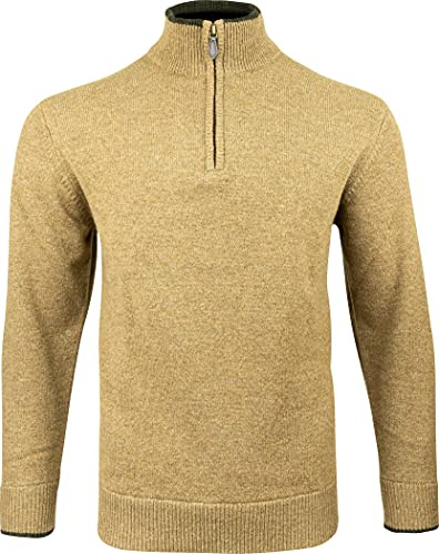 JACK PYKE Ashcombe 100 % lammull dragkedja stickad jumper