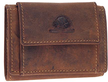 Greenburry Vintage Herren Geldbörse Braun Geldtasche 10x7x2cm