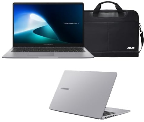 ASUS Pc Portatile Notebook Expertbook Intel Core 3-100u 4.7 Ghz 15,6 Full Hd, Ram 8Gb Ddr5, Ssd Nvme 512Gb,Windows 11 Pro, FingerPrint, Pronto all'uso, Borsa Omaggio