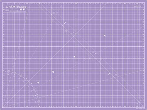 La Canilla Tapis de Découpe Auto-Cicatrisant A2 (60 x 45 cm - 24x18) Self-Healing Cutting Mat Planche Coupe pour Couture Patchwork Modelisme Cutter | Marqué en Centimètres et en Pouces