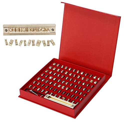 FUMENG Goffratrice Stampo Alfabeti Lettere Etichetta Macchina abbronzante Set di Strumenti per goffratura in Legno per timbri in Pelle,Set Meal c,Font1