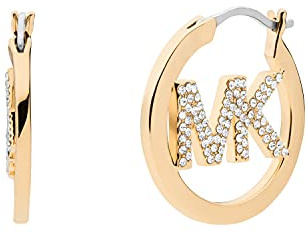 Michael Kors Creolen aus Edelstahl in Goldton für Damen, 0.70 Length, Messing, Kein Edelstein