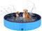 Tilz Piscina per cani – Piscina pieghevole in plastica per bambini e gatti di taglia media, piscina portatile per animali domestici, giochi all'aperto, vasca da bagno in PVC (M: 80 cm x 20 cm)