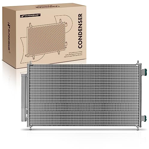 A-Premium Air Conditioning A/C Condenser - Fits for 3599 - Compatible with 2007-2011 Honda CR-V L4 2.4L, w/Receiver Drier