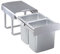 EKOTECH Pattumiera da incasso, 2 x 16 litri, grigio a partire da 40 pezzi, larghezza armadietto