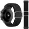 Lonkenn Cinturino per Huawei Watch GT3 Pro 43mm/GT3 42mm/GT2 42mm/Watch 2/Honor Watch SE, 20mm Intrecciato Regolabile in Nylon Elastico Intrecciato Cinturino di Ricambio, Morbido, Traspirante-Nero