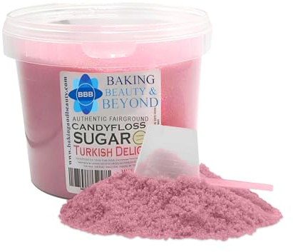 Baking Beauty and Beyond Premium Candy Floss Sugar 800g - Turkish Delight Flavour