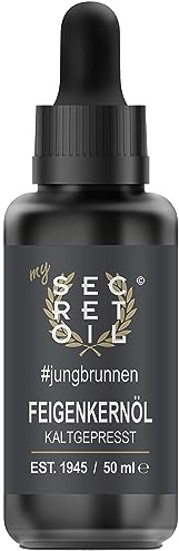 mySecretOil 100% natürliches Feigenkernöl 50 ml #jungbrunnen – kaltgepresstes Öl für Haut & Haare – reich an Antioxidantien und Omega-Fettsäuren – Gesichtsöl Anti Aging