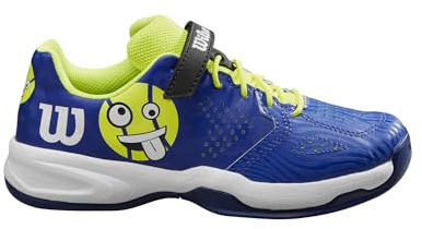 Wilson Wilson Kaos Emo Tennis Shoes, Bluing/Safety Yellow/White, 1 UK