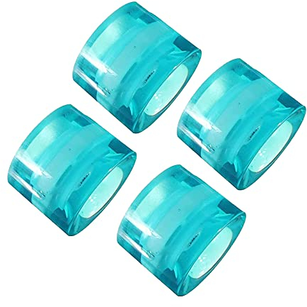 ANNURA Gummi-Lenkrolle Räder, Rollschuh-Räder, Longboard-Skateboard-Räder, leuchten nachts, im Dunkeln leuchtende Räder, Flash-Roller, Skateboard-Räder leuchten