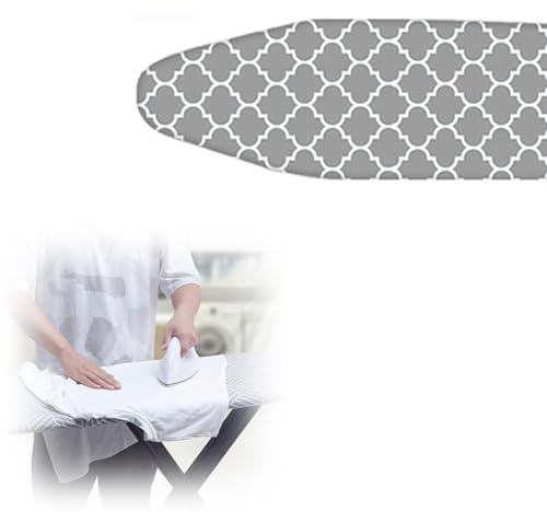 Termoriflettente Ricambio Copri, Copriasse Da Stiro E Cuscinetto 120*47cm Di Ricambio per Asse Da Stiro, Ricambio Copri Asse Da Stiro, Copertina Ricambio Ad Elastico, Facile Da Installare ( Color : F