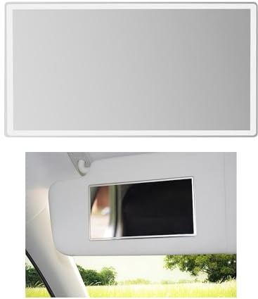 1 Piece Car Sun Visor Mirror - Interior Makeup Mirror, Self-Adhesive